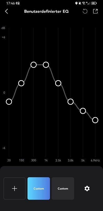 Soundcore VR P10 benutzerdefinierter Equalizer