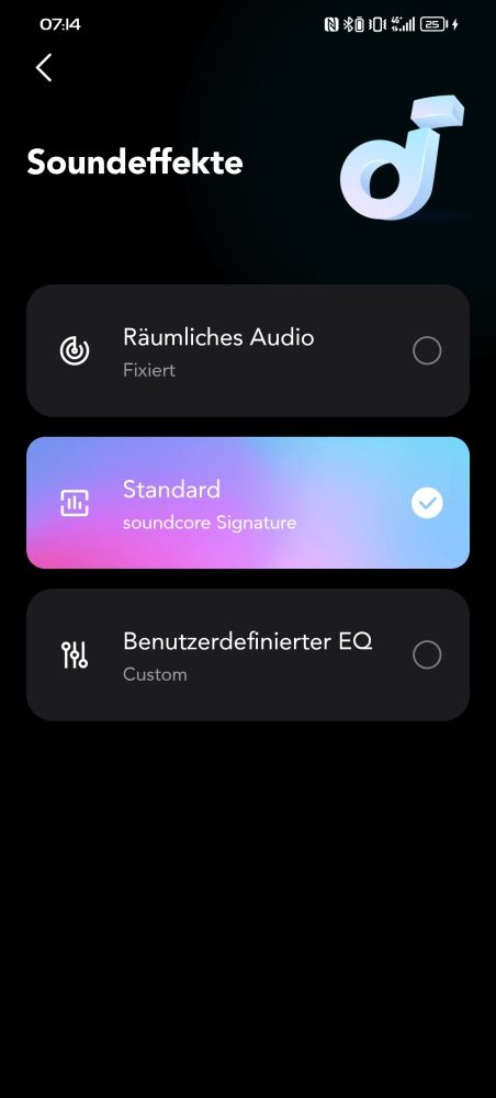 soundcore AeroFit Pro Test App Soundeffekte
